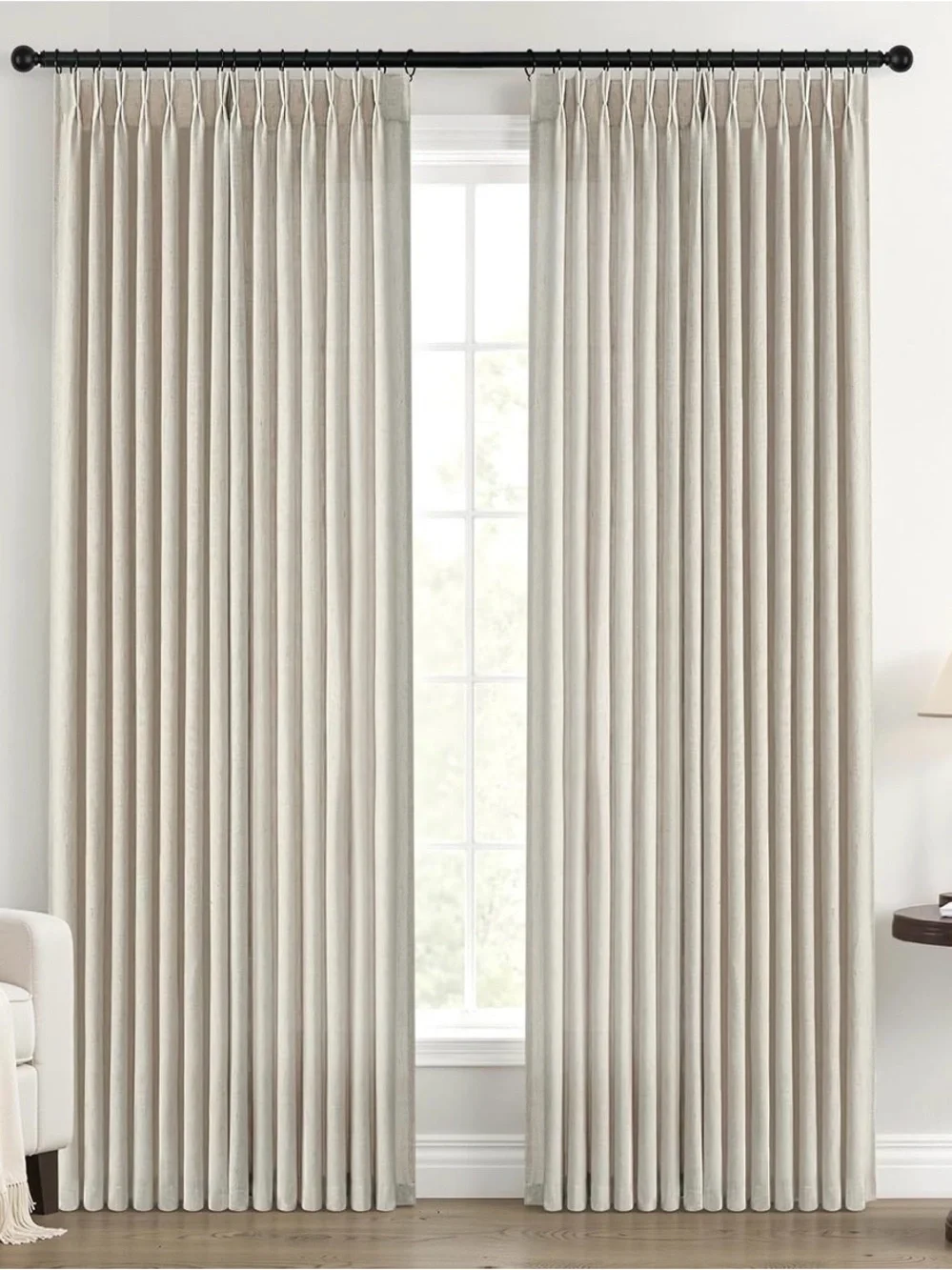 Pleated Linen Curtains 40